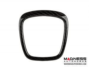 Audi Q7 Airbag Logo Trim Cover - Carbon Fiber Audi Q7 Airbag Logo Trim Cover - Carbon Fiber